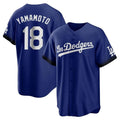 tocy LA.Dodgers #18 Yoshinobu Yamamoto Player Royal City Connect Home Game Stitched Jerseys