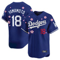tocy LA.Dodgers #18 Yoshinobu Yamamoto Player Royal Tokyo Series Vapor Premier Limited Stitched Jerseys