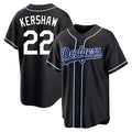 tocy LA.Dodgers #22 Clayton Kershaw Player Black Carbon Limited Home Stitched Jerseys