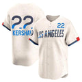 tocy LA.Dodgers #22 Clayton Kershaw Player Cream City Connect Limited Home Stitched Jerseys