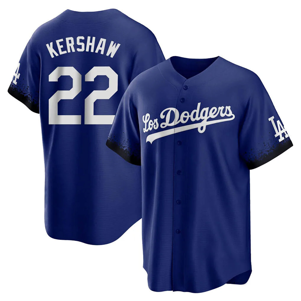 tocy LA.Dodgers #22 Clayton Kershaw Player Royal City Connect Home Game Stitched Jerseys