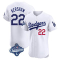 tocy LA.Dodgers #22 Clayton Kershaw Player White World Series Meet Limited Elite Stitched Jerseys