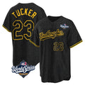 tocy LA.Dodgers #23 Kyle Tucker Player Black Gold World Series Limited Home Stitched Jerseys