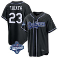 tocy LA.Dodgers #23 Kyle Tucker Player Black World Series Meet Carbon Limited Home Stitched Jerseys