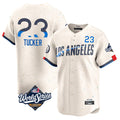 tocy LA.Dodgers #23 Kyle Tucker Player Cream World Series City Connect Limited Home Stitched Jerseys