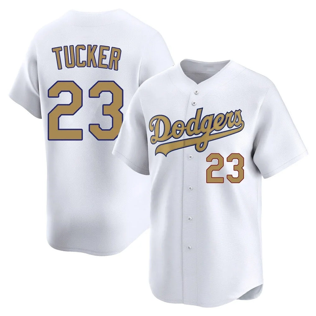 tocy LA.Dodgers #23 Kyle Tucker Player Gold Collection Limited Home Stitched Jerseys