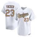 tocy LA.Dodgers #23 Kyle Tucker Player Gold Collection Limited Home Stitched Jerseys