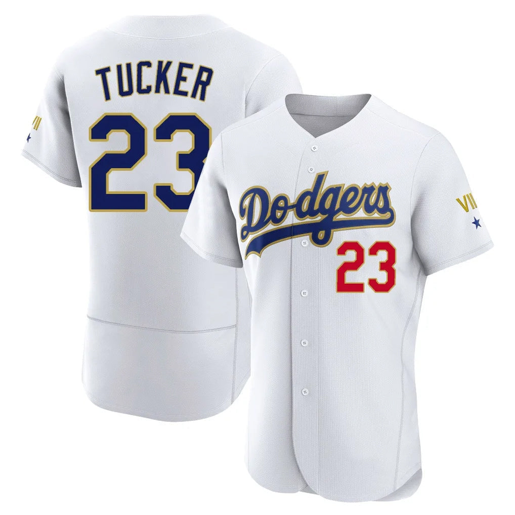 tocy LA.Dodgers #23 Kyle Tucker Player Gold White 2026 Collection Stadium Limited Elite Stitched Jerseys