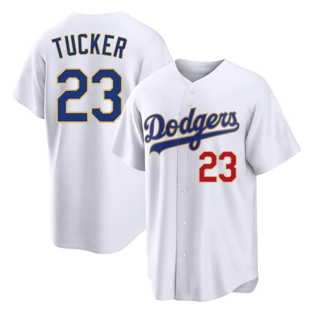 tocy LA.Dodgers #23 Kyle Tucker Player Gold White 2026 Collection Stadium Limited Stitched Jerseys
