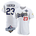 tocy LA.Dodgers #23 Kyle Tucker Player Gold White World Series 2026 Collection Stadium Limited Elite Stitched Jerseys