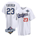 tocy LA.Dodgers #23 Kyle Tucker Player Gold White World Series 2026 Collection Stadium Limited Stitched Jerseys