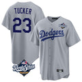 tocy LA.Dodgers #23 Kyle Tucker Player Gray World Series Game Stitched Jerseys