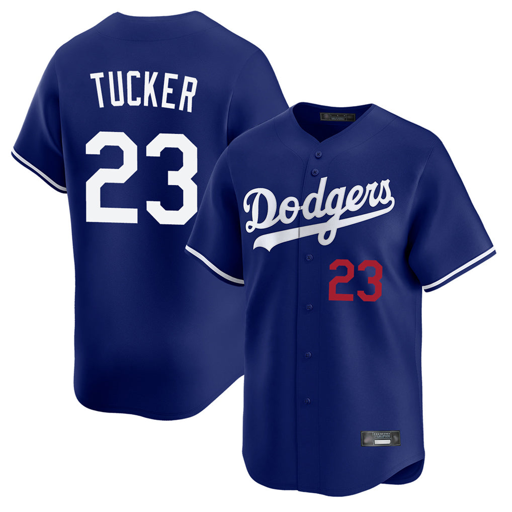 tocy LA.Dodgers #23 Kyle Tucker Player Royal Limited Home Stitched Jerseys
