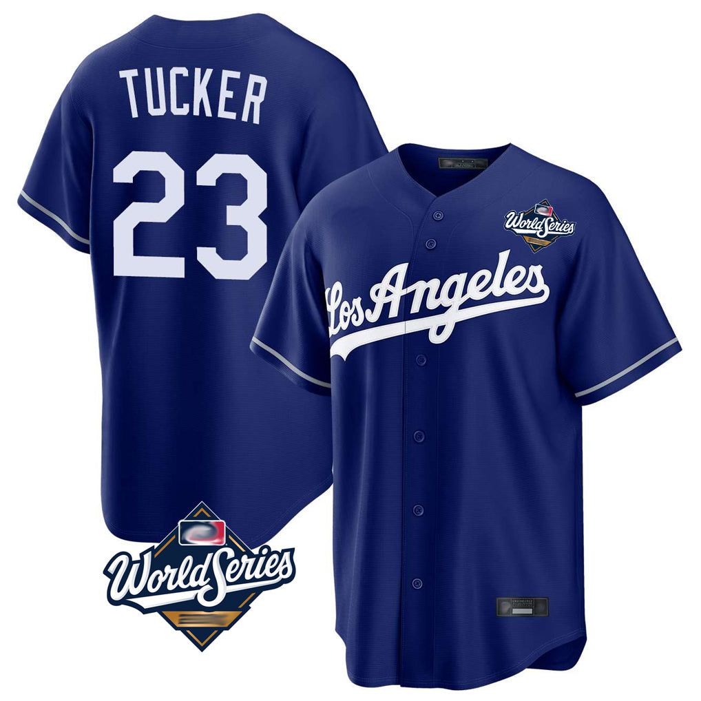 tocy LA.Dodgers #23 Kyle Tucker Player Royal World Series Game Stitched Jerseys