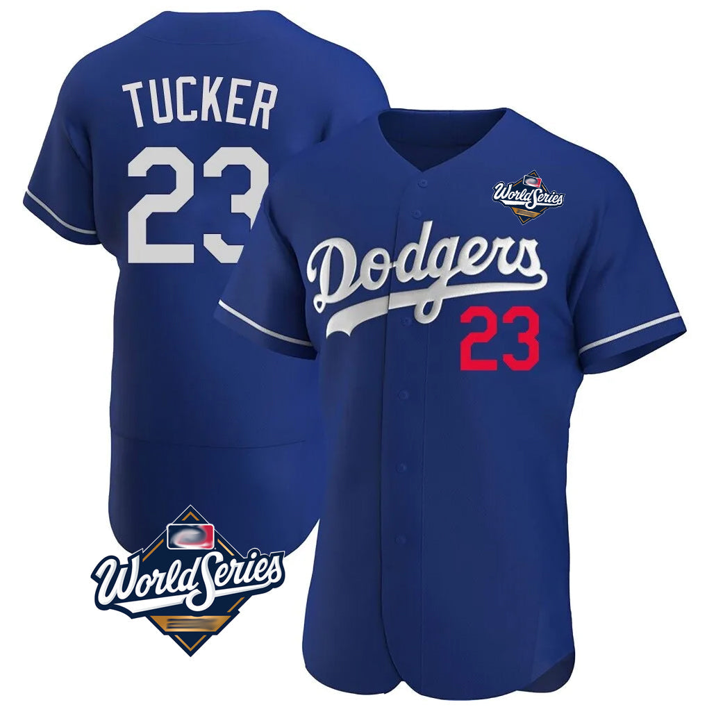 tocy LA.Dodgers #23 Kyle Tucker Player Royal World Series Limited Elite Home Stitched Jerseys