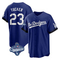 tocy LA.Dodgers #23 Kyle Tucker Player Royal World Series Meet City Connect Home Game Stitched Jerseys