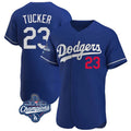 tocy LA.Dodgers #23 Kyle Tucker Player Royal World Series Meet Limited Elite Home Stitched Jerseys