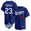 tocy LA.Dodgers #23 Kyle Tucker Player Royal World Series Meet Limited Home Stitched Jerseys
