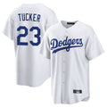 tocy LA.Dodgers #23 Kyle Tucker Player White Game Home Stitched Jerseys
