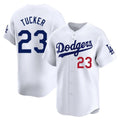 tocy LA.Dodgers #23 Kyle Tucker Player White Limited Home Stitched Jerseys