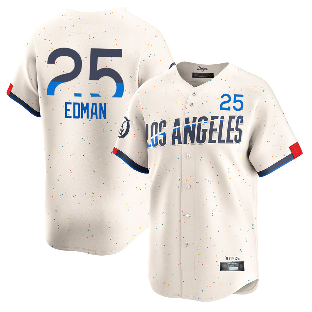 tocy LA.Dodgers #25 Tommy Edman Player Cream City Connect Limited Home Stitched Jerseys