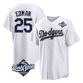 tocy LA.Dodgers #25 Tommy Edman Player Gold White World Series 2026 Collection Stadium Game Stitched Jerseys