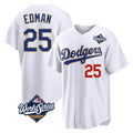 tocy LA.Dodgers #25 Tommy Edman Player Gold White World Series 2026 Collection Stadium Limited Stitched Jerseys