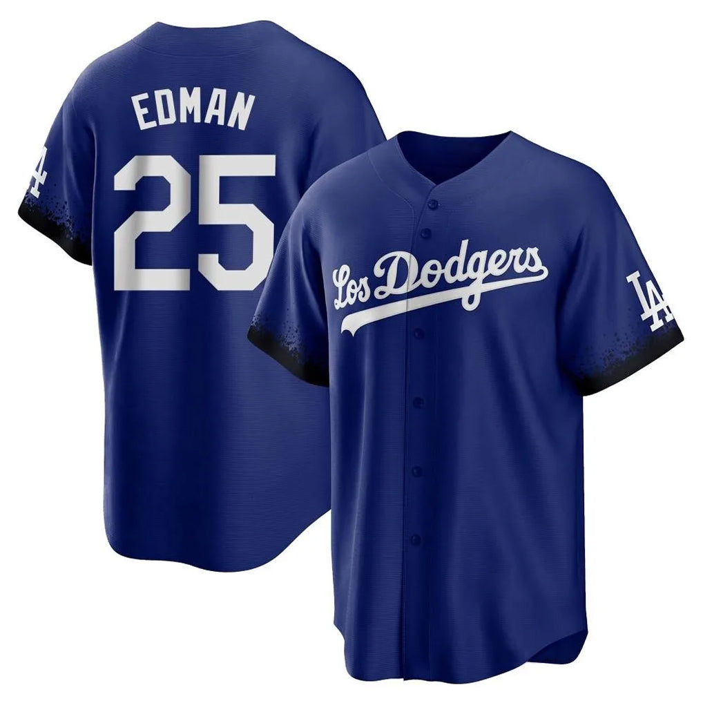 tocy LA.Dodgers #25 Tommy Edman Player Royal City Connect Home Game Stitched Jerseys