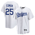 tocy LA.Dodgers #25 Tommy Edman Player White Game Home Stitched Jerseys