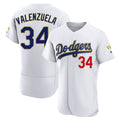 tocy LA.Dodgers #34 Fernando Valenzuela Player Gold White 2026 Collection Stadium Limited Elite Stitched Jerseys