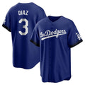 tocy LA.Dodgers #3 Edwin D¡§aaz Player Royal City Connect Home Game Stitched Jerseys