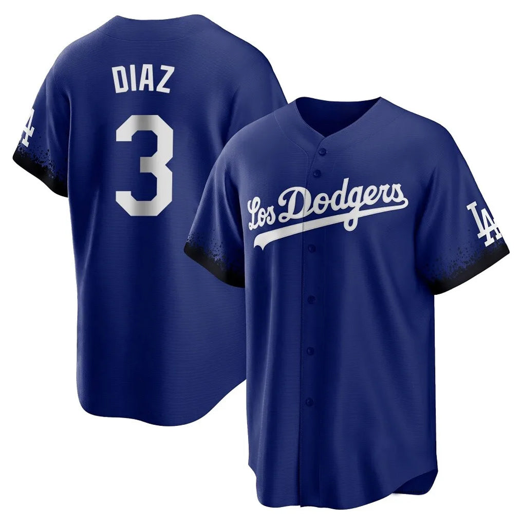 tocy LA.Dodgers #3 Edwin D¡§aaz Player Royal City Connect Home Game Stitched Jerseys