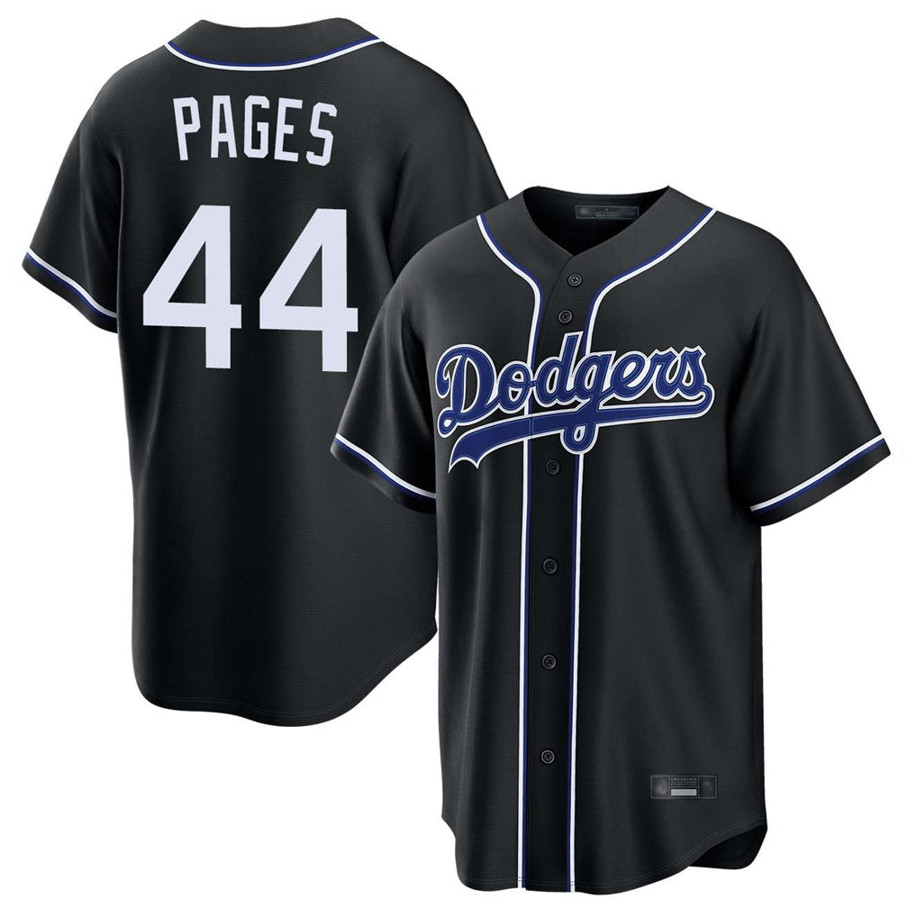 tocy LA.Dodgers #44 Andy Pages Player Black Carbon Limited Home Stitched Jerseys