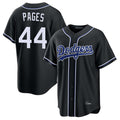 tocy LA.Dodgers #44 Andy Pages Player Black Carbon Limited Home Stitched Jerseys