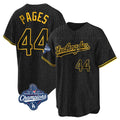 tocy LA.Dodgers #44 Andy Pages Player Black Gold World Series Meet Limited Home Stitched Jerseys