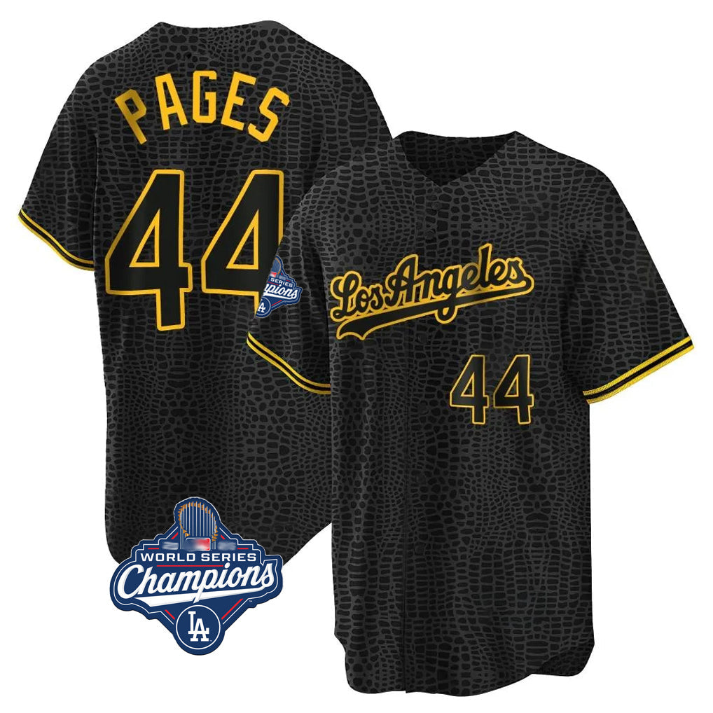 tocy LA.Dodgers #44 Andy Pages Player Black Gold World Series Meet Limited Home Stitched Jerseys