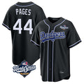 tocy LA.Dodgers #44 Andy Pages Player Black World Series Carbon Limited Home Stitched Jerseys