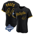 tocy LA.Dodgers #44 Andy Pages Player Black World Series Meet Snake Skin City Limited Elite Home Stitched Jerseys