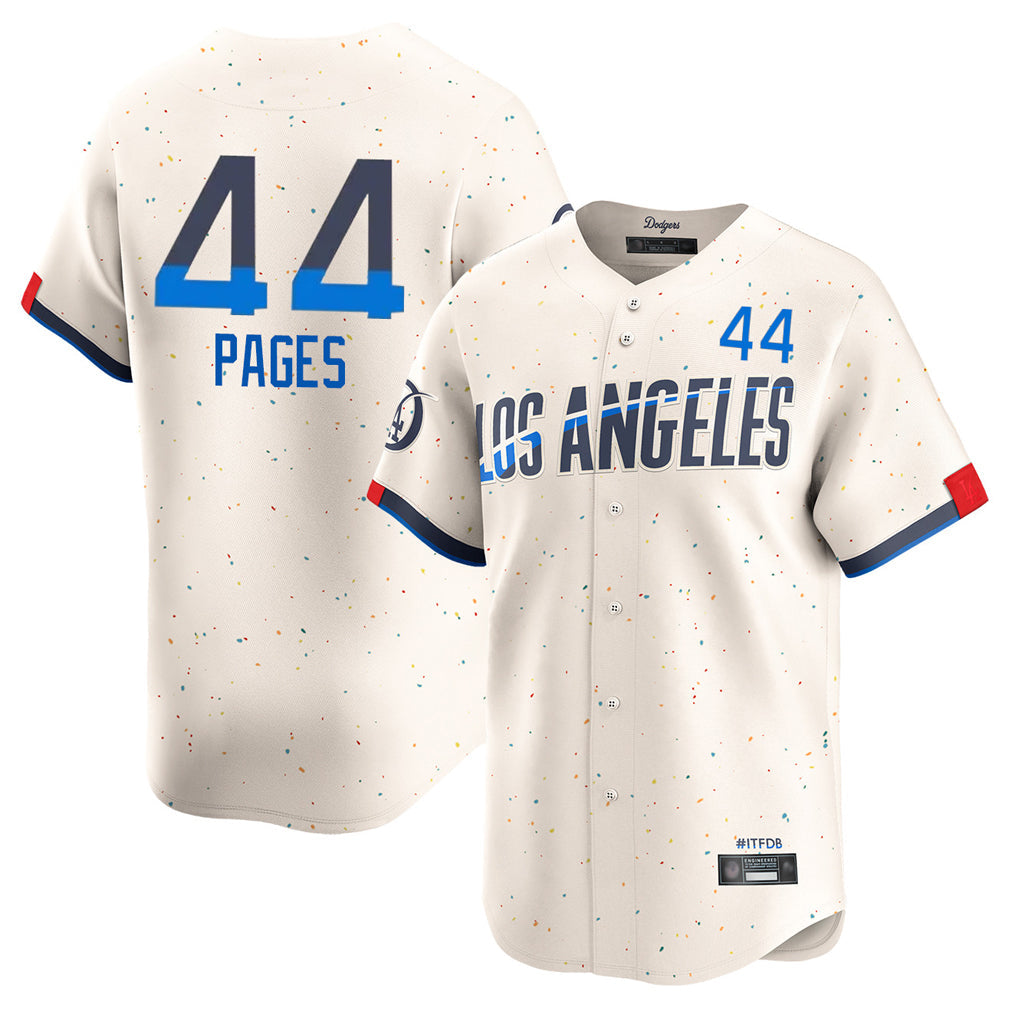 tocy LA.Dodgers #44 Andy Pages Player Cream City Connect Limited Home Stitched Jerseys