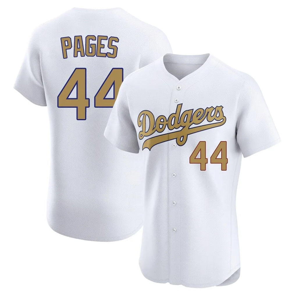 tocy LA.Dodgers #44 Andy Pages Player Gold Limited Elite Home Stitched Jerseys
