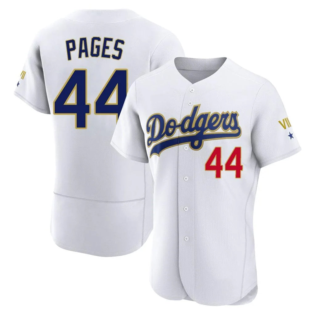 tocy LA.Dodgers #44 Andy Pages Player Gold White 2026 Collection Stadium Limited Elite Stitched Jerseys
