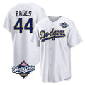 tocy LA.Dodgers #44 Andy Pages Player Gold White World Series 2026 Collection Stadium Game Stitched Jerseys