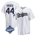 tocy LA.Dodgers #44 Andy Pages Player Gold White World Series Meet 2026 Collection Stadium Game Stitched Jerseys