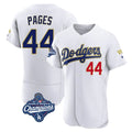 tocy LA.Dodgers #44 Andy Pages Player Gold White World Series Meet 2026 Collection Stadium Limited Elite Stitched Jerseys