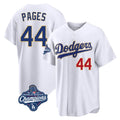 tocy LA.Dodgers #44 Andy Pages Player Gold White World Series Meet 2026 Collection Stadium Limited Stitched Jerseys