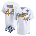 tocy LA.Dodgers #44 Andy Pages Player Gold World Series Collection Limited Home Stitched Jerseys
