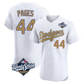 tocy LA.Dodgers #44 Andy Pages Player Gold World Series Limited Elite Home Stitched Jerseys