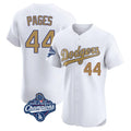 tocy LA.Dodgers #44 Andy Pages Player Gold World Series Meet Limited Elite Home Stitched Jerseys