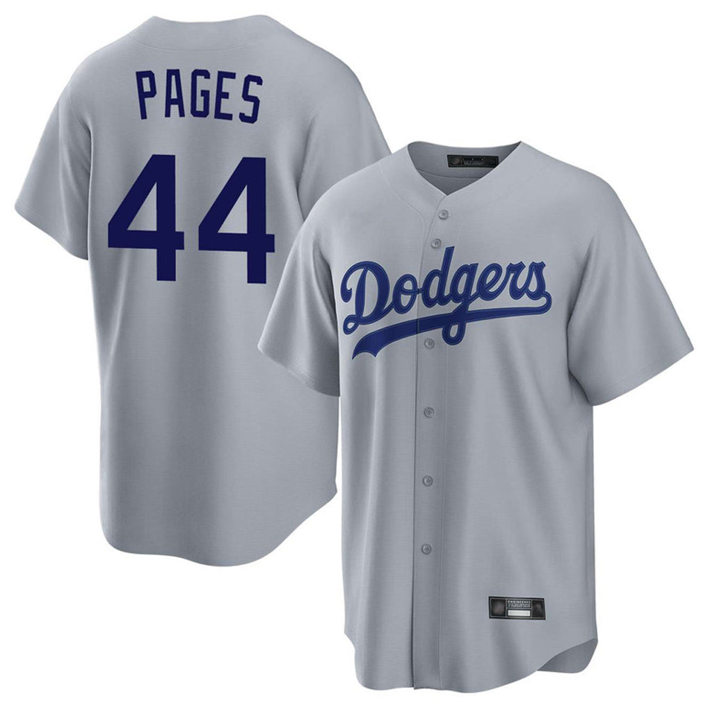 tocy LA.Dodgers #44 Andy Pages Player Gray Game Stitched Jerseys