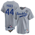 tocy LA.Dodgers #44 Andy Pages Player Gray World Series Game Limited Home Stitched Jerseys